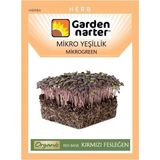 Garden Narter Mikro Yeşillik Için Microgreen Organik Kırmızı Fesleğen Tohumu Mikro Filiz Tohumu 3,2 gr 1200 Tohum - 1 Adet