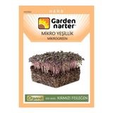 GARDEN NARTER Mikro Yeşillik Için Microgreen Organik Kırmızı Fesleğen Tohumu Mikro Filiz Tohumu 3,2 gr 1200 Tohum