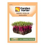 GARDEN NARTER Mikro Yeşillik Için Microgreen Organik Kırmızı Pancar Tohumu Mikro Filiz Tohumu 10 gr 1000 Tohum