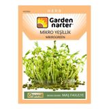 GARDEN NARTER Mikro Yeşillik Için Microgreen Organik Maş Yeşil Fasulye Tohumu Mikro Filiz Tohumu 30 gr 120 Tohum