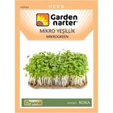 Garden Narter Mikro Yeşillik İçin Microgreen Organik Roka Tohumu Mikro Filiz Tohumu 15 gr 7500 Tohum - 1 Adet