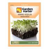 GARDEN NARTER Mikro Yeşillik Için Microgreen Organik Şalgam Turpu Tohumu Mikro Filiz Tohumu 10 gr 5000 Tohum