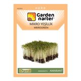 GARDEN NARTER Mikro Yeşillik Için Microgreen Organik Yeşil Amarant Mikro Filiz Tohumu 10 gr 6000 Tohum