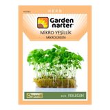 GARDEN NARTER Mikro Yeşillik Için Microgreen Organik Yeşil Fesleğen Tohumu Mikro Filiz Tohumu 3,2 gr 1200 Tohum