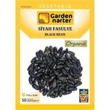 Garden Narter Siyah Fasulye Tohumu Doğal Organik Tohum Pakette 25 Gr 50 Tohum - 30 Adet