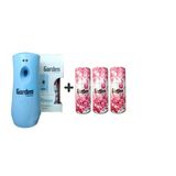 Garden Oda Kokusu Freshmatik, Otomatik Sprey Makine + Bubble Gum Yedek Sprey 260 ml Air Freshener Bubble Gum Bahar Kokuları Parfüm Spreyi 260 ml x 3 Adet