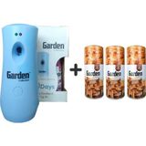 Garden Oda Kokusu Freshmatik, Otomatik Sprey Makine + Gizem Doğu Yedek Sprey 260 ml Air Freshener + Gizem Doğu Parfüm Spreyi 260 ml x 3 Adet