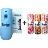 Garden Oda Kokusu Freshmatik, Otomatik Sprey Makine + Parfüm Esansı Sprey 260 ml Garden Oda Koku Hava Temizleyici Bahar Koku Bubble Gum + Gizem Doğu + Parfüm Esansı Koku Sprey 260 ml x 3 Adet