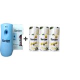 Garden Oda Kokusu Hava Temizleyici Otomatik Makine+ Beyaz Gül Kır Bahçesi Oda Spreyi 260 Ml X 3 Adet Beyaz Gül