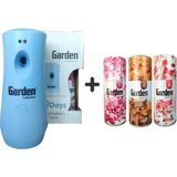 Garden Oda Kokusu Sprey Makine +Bubble Gum Parfüm Esansı Gizem Doğu Yedek Sprey 260 ml Air Freshener + Otomatik Sprey Yedeği Oda Spreyi Bubble Gum Parfüm Esansı Gizem Doğu 260 ml x 3 Adet