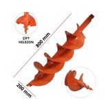 Garden Pro 200 mm Çift Helezonlu Toprak Burgu Ucu