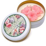 Garden Rose Kokulu Vegan Teneke Mum - Pembe - 1