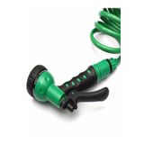 Garden Ware Spiral Bahçe Sulama Hortum Seti 10 Metre 7 Fonksiyonlu Sulama Başlığı Hortum Seti Bahçe Hortumu
