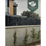 Garden World Antrasit 100 cm x 1 metre çim çit bahçe çiti çimli çit - 99 cm x 1 metre