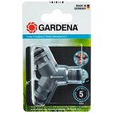 Gardena 2934-20 3 yönlü Y Kaplini, Hortum dalları için, Hortum uzunluğu boyunca bağlantılar, Tek Su Kaynağının Eşzamanlı Kullanımı için 19 mm (3/4 inç) Hortumlara uyarlama