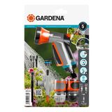 Gardena İç mekan temel donanım: Başlangıç seti musluk bağlantısı, iç mekan musluk bağlantısı, hortum bağlantısı, su durdurucu ve balkon duşu, küçük bahçeler için; teras ve balkonlar için (18274 – 20)