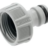 Gardena Musluk bağlantısı 26,5 mm (G 3/4 inç): Su hortumu bağlantısı için adaptör, sıçrama önleyici teknoloji, donmaya karşı dayanıklı, orijinal Gardena sistemi, ambalajsız ambalaj (18221-20)