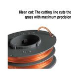 Gardena Yedek Misina Makarası: Turbo Çalı Kesiciler, Elektrikli Tırpanlar, Çim Biçme Makineleri Için Değiştirilebilir Misina Makarası (5372-20) Gri, Turuncu - standart