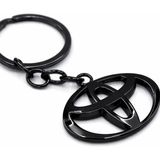 Gardenauto 3D Metal Anahtarlık Toyota Siyah Kaplamalı Estetik Görünüm ve Dayanıklılık Sunar