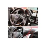 GARDENAUTO Audi A3 Hb 2003-2012 A Kalite Direksiyon Kılıfı Dikmeli Noktalı Kırmızı Dikişli