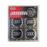 GARDENAUTO Audi Alüminyum Yapıştırma Jant Göbeği 4 Lü 60mm