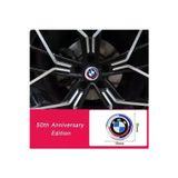 GARDENAUTO Bmw 50. Yıl Yeni Nesil 60 Mm Jant Göbeği Alüminyum Stıcker Yapıştırma (4 ADET)