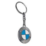 GARDENAUTO Bmw Anahtarlık Mineli Metal Otomobil Anahtarlığı - 2 Taraf Baskılı Krom Kaplamalı