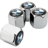 Gardenauto Bmw Sibop Kapağı Alüminyum 4 Adet (Ithal Ürün) - BMW LOGO - Gümüş