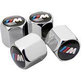 Gardenauto Bmw Sibop Kapağı Alüminyum 4 Adet (Ithal Ürün) - M3 LOGO - Gümüş