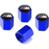 Gardenauto Bmw Sibop Kapağı Alüminyum 4 Adet (Ithal Ürün) - M3 LOGO - Mavi