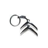 GARDENAUTO Citroen C4 2005-2010 Anahtarlık Metal 3d Metal Otomobil Anahtarlığı - Krom Kaplamalı Oto Anahtarlık