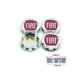 GARDENAUTO Fiat Doblo Fiorino Egea Kırmızı Orjinal Tip Jant Göbek Arması 50-43mm