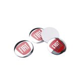 GARDENAUTO Fiat Logolu 56 Mm Alüminyum Jant Göbek Stıcker