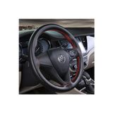 GARDENAUTO Ford C-max 2004-2010 Siyah Kırmızı Deri Direksiyon Kılıfı