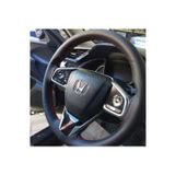 GARDENAUTO Honda Civic 1992-1995 Deri Direksiyon Kılıfı Premium Düz Model Kırmızı Renk