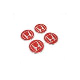 GARDENAUTO Honda Jant Göbeği Göbek Arması Sticker 4'lü Set Kırmızı