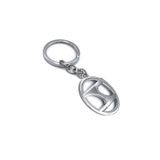 GARDENAUTO Hyundai Anahtarlık 3d Metal Otomobil Anahtarlığı - Krom Kaplamalı Oto Anahtarlık
