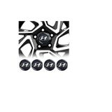 GARDENAUTO Jant Göbeği Arma 60mm Alüminyum 4'lü Siyah Hyundaı