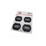GARDENAUTO Jant Göbeği Arma Audi Alüminyum 60mm. 4'lü Set Siyah
