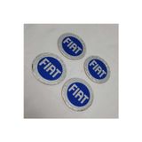 GARDENAUTO Jant Göbeği Arma Fiat 60mm. Alüminyum 4'lü Set Mavi