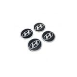 GARDENAUTO Jant Göbeği Arma Hyundai Alüminyum 60mm. 4 Lü Set Siyah