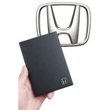 GARDENAUTO Metal Honda Logolu Deri Ruhsat Kabı Cüzdanı Kılıfı Ruhsatlık METAL LOGO