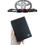 GARDENAUTO Metal Toyota Logolu Deri Ruhsat Kabı Cüzdanı Kılıfı Ruhsatlık METAL LOGO