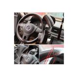 GARDENAUTO Opel Corsa D A Kalite Direksiyon Kılıfı Dikmeli Noktalı Kırmızı Dikişli