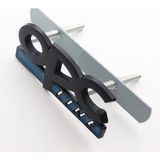 Gardenauto Opel Opc Line Panjur Logosu Paslanmaz Metal Arma Logo - Siyah - 8 x 3 cm