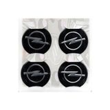 GARDENAUTO Opel Siyah Alüminyum Yapıştırma Jant Göbeği 4lü 60mm