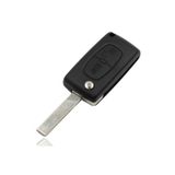 GARDENAUTO Peugeot 207 307 308 Partner Citroen C3 C4 C5 Anahtar Kabı Kumanda Kabı 2 Buton (pil Yuvasız)