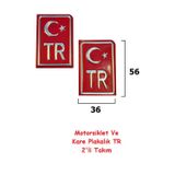 GARDENAUTO Plaka TR Motosiklet İçin Tasarlanmış Alüminyum Malzeme Motor Kare Plaka TR Sticker
