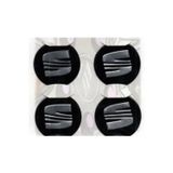 GARDENAUTO Seat Siyah Alüminyum Yapıştırma Jant Göbeği 4lü 60mm