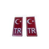 GARDENAUTO TR KIRMIZI PLAKA STICKER (2 ADET)